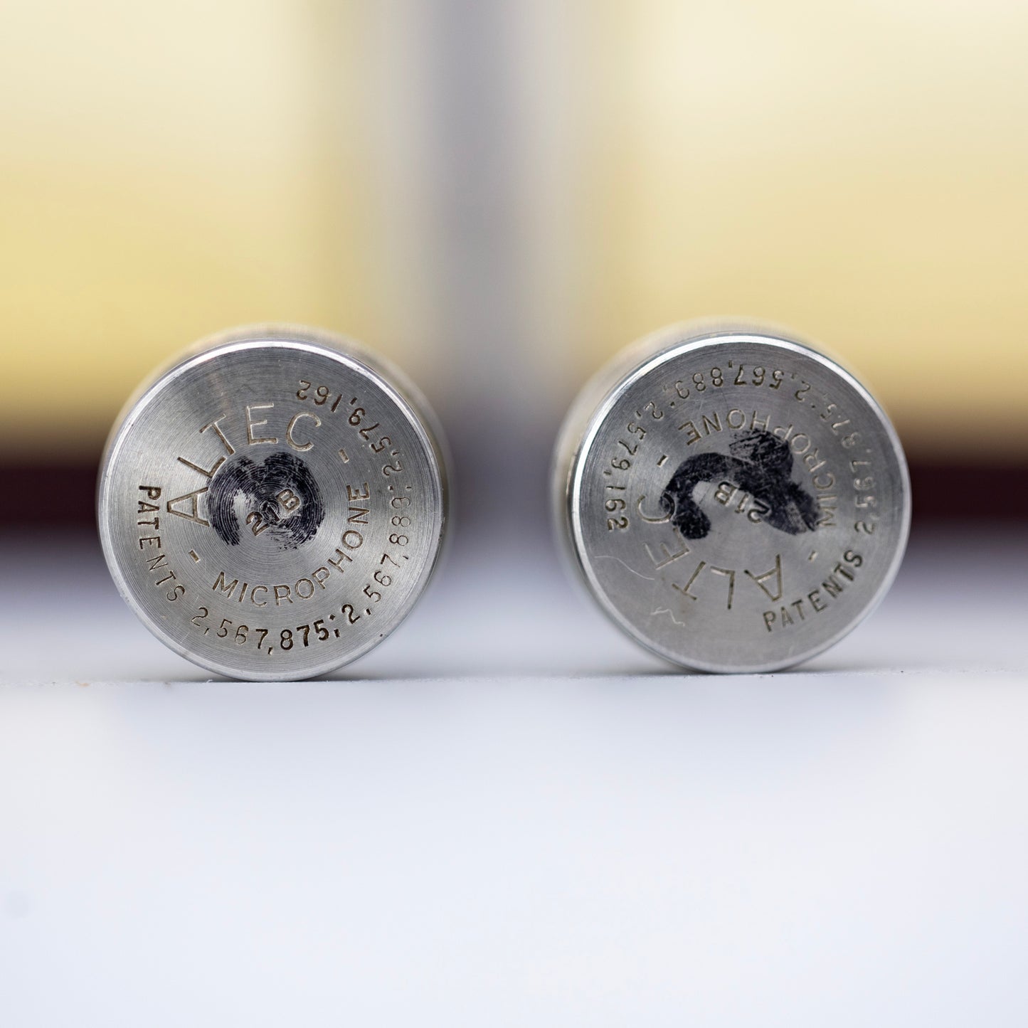 2 x Altec 21B Capsules Tube Microphone