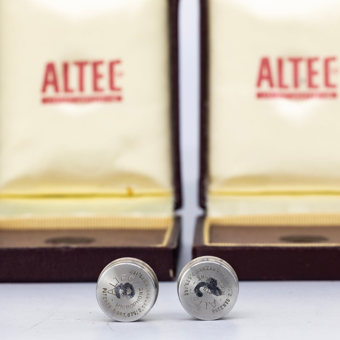 2 x Altec 21B Capsules Tube Microphone