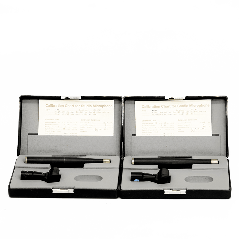 2 x B&K 4007 Stereo Pair - #170649 + #170657 Condenser Microphone