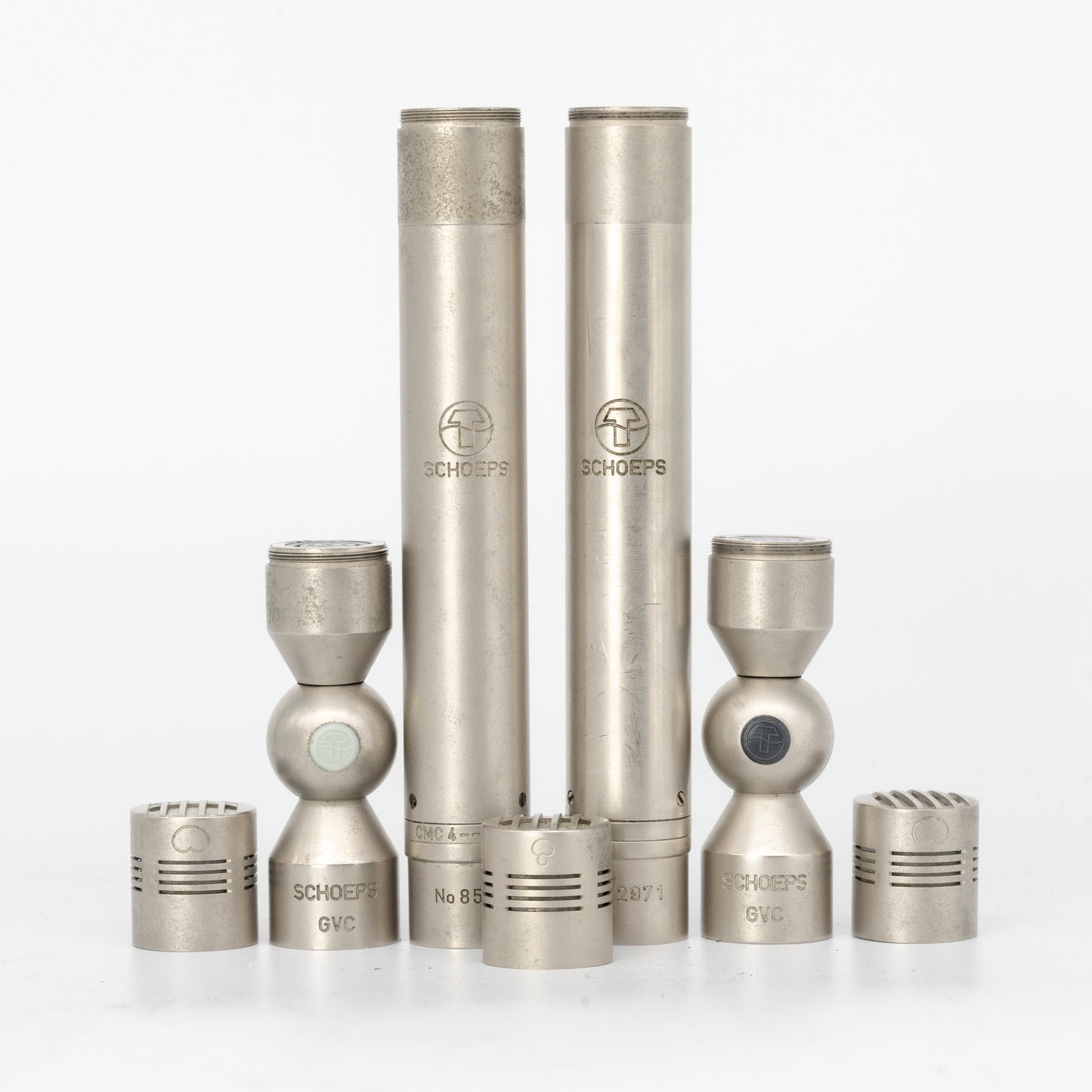2 x Schoeps Verrando Modified CMC-4 Set with 2 x MK4 + MK41 + 2 x GVC + Pads Condenser Microphone