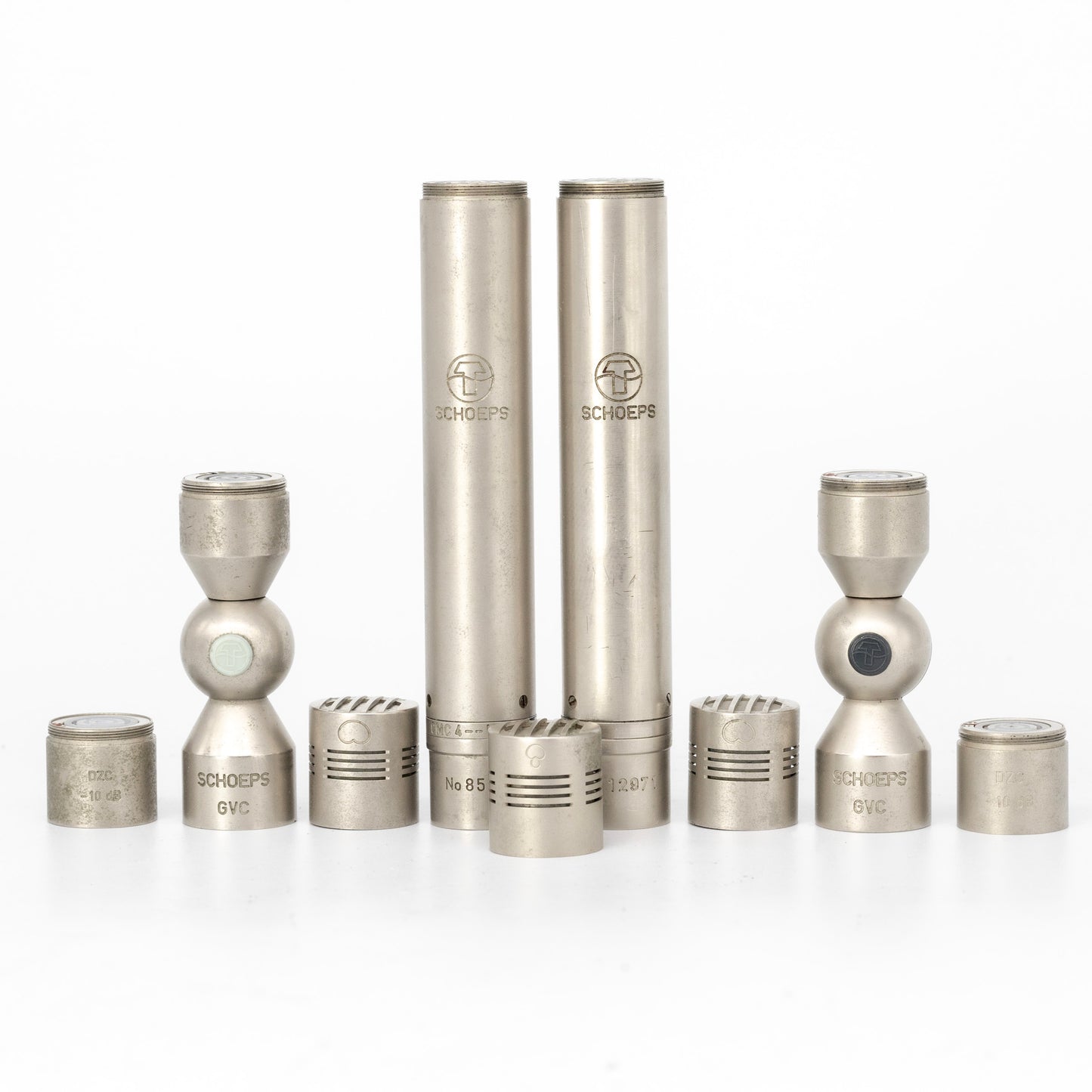 2 x Schoeps Verrando Modified CMC-4 Set with 2 x MK4 + MK41 + 2 x GVC + Pads Condenser Microphone