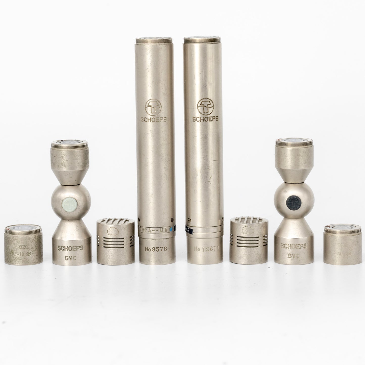 2 x Schoeps Verrando Modified CMC-4 Set with 2 x MK4 + MK41 + 2 x GVC + Pads Condenser Microphone