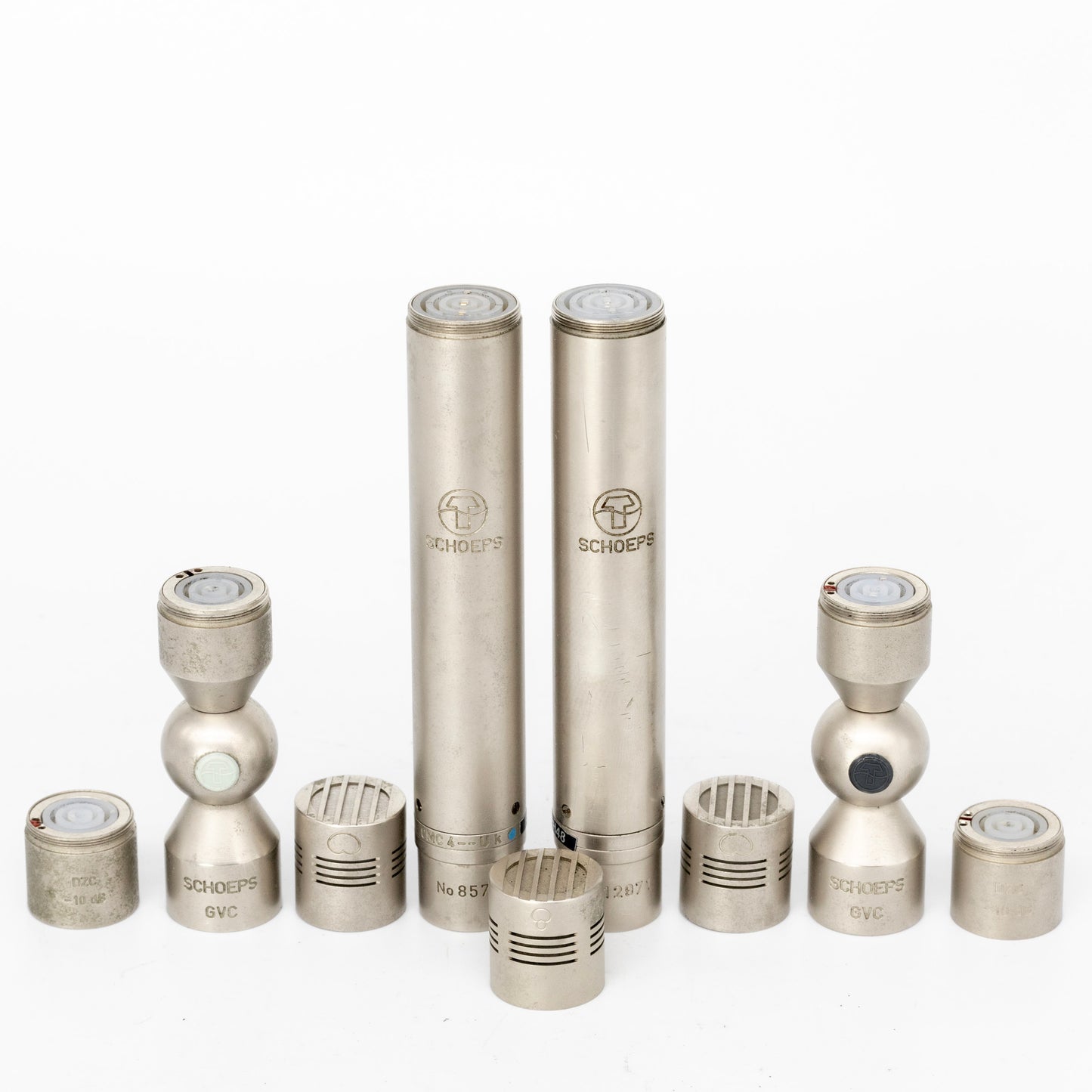 2 x Schoeps Verrando Modified CMC-4 Set with 2 x MK4 + MK41 + 2 x GVC + Pads Condenser Microphone