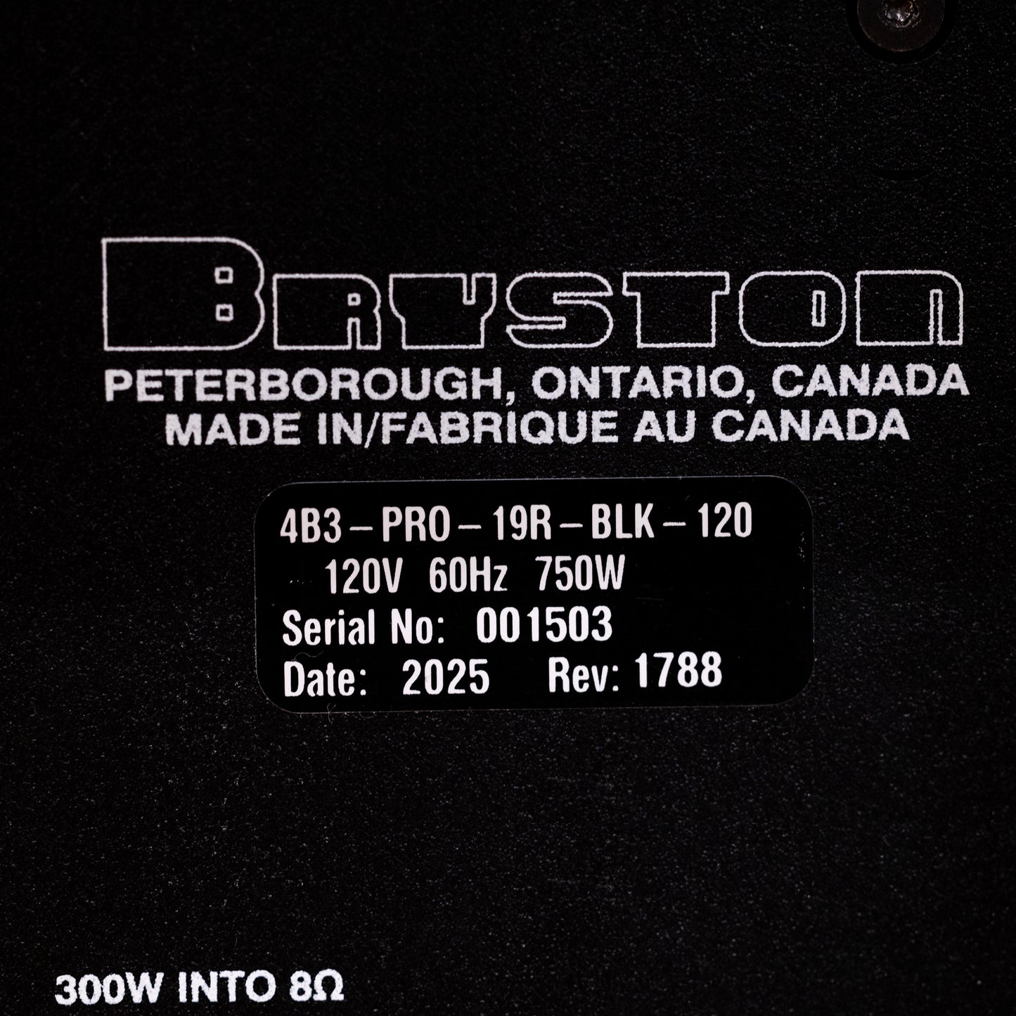 Bryston 4B Cubed Pro 4B3 Studio Amplifier