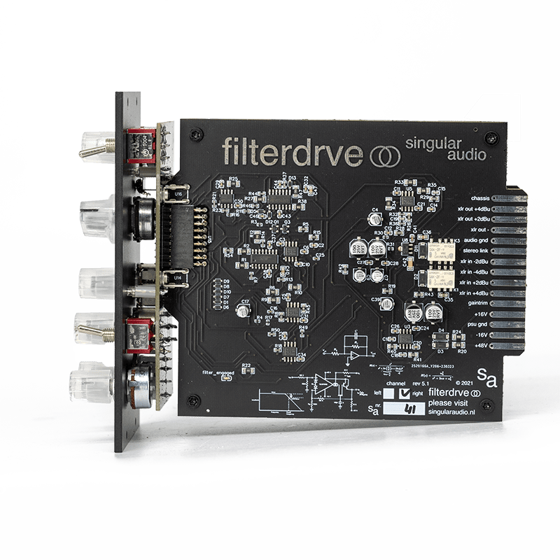 Singular Audio Stereo Filterdrve 500 Series Filter/Saturator Compressor