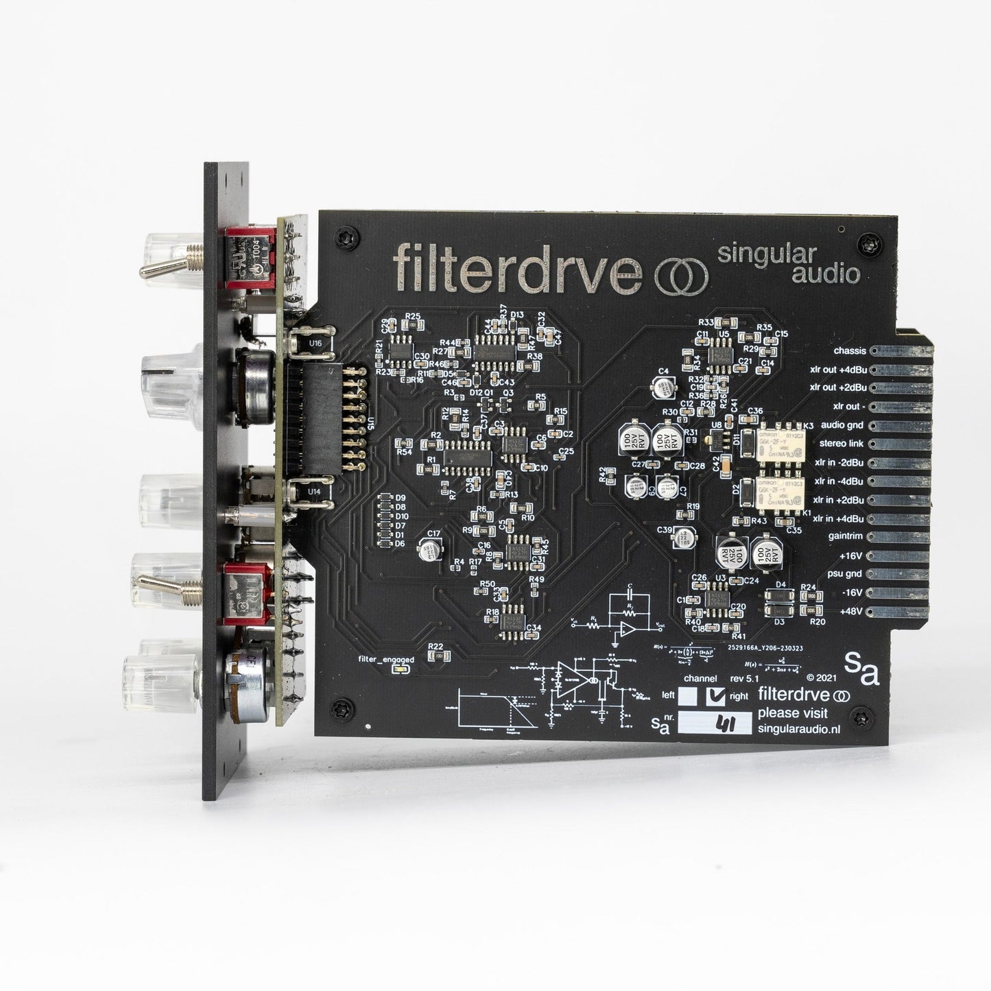 Singular Audio Stereo Filterdrve 500 Series Filter/Saturator Compressor