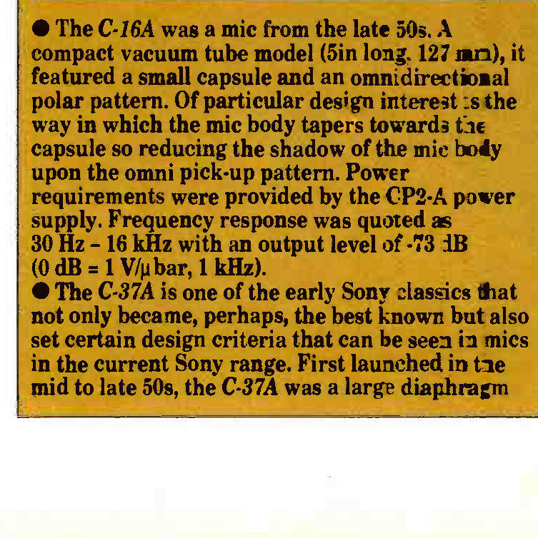 Sony C16a