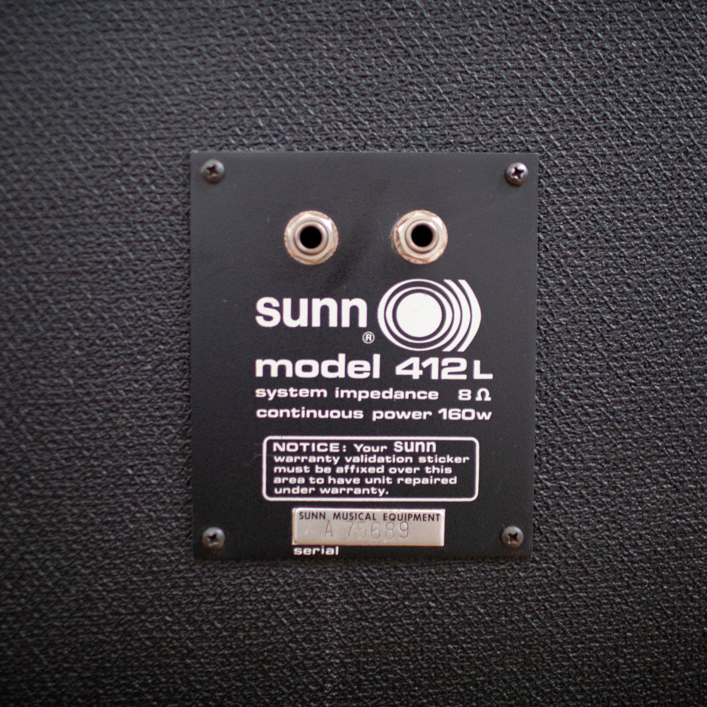 Sunn 412L Guitar Speaker Cabinet