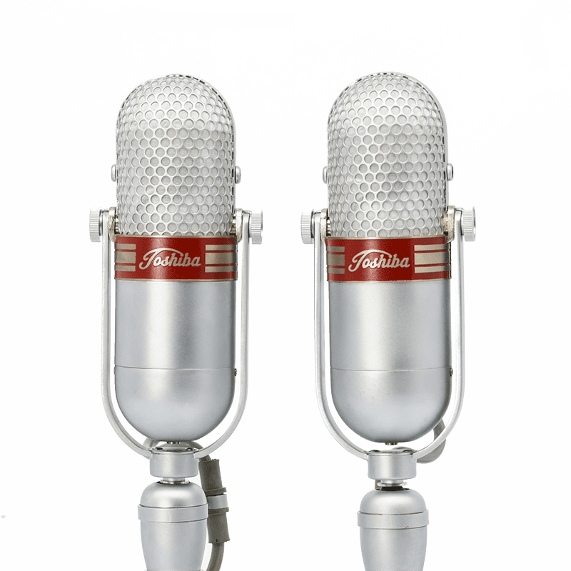 Toshiba Type-G / OB-1062L Stereo Pair - #5081 + #5084 Ribbon Microphone