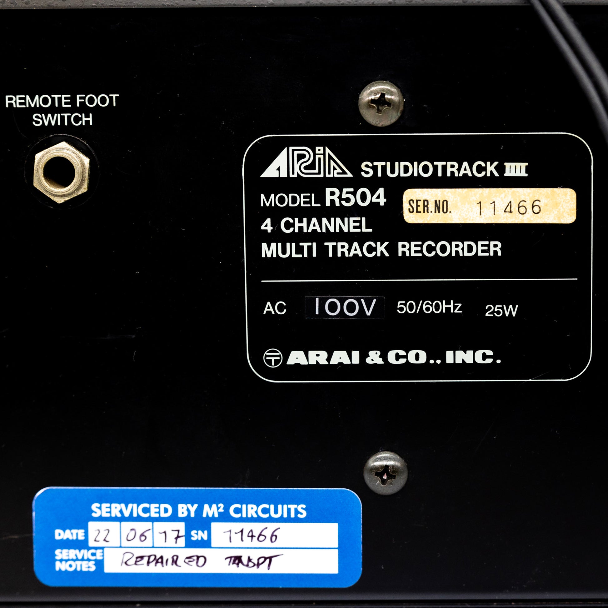 Aria Studiotrack IIII R504 4-Track 4-Track Cassette Recorder