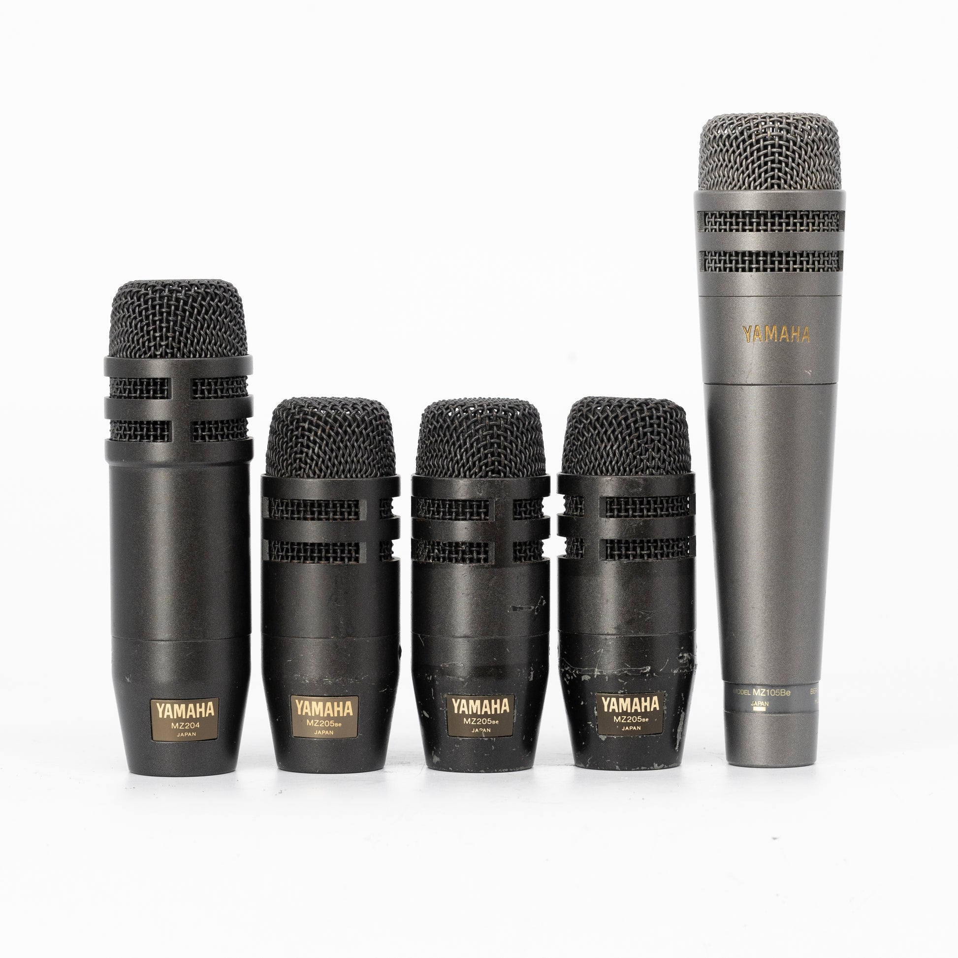 Yamaha Drum Mic Kit: MZ204 + MZ105be + 3 x MZ205be Dynamic Microphone