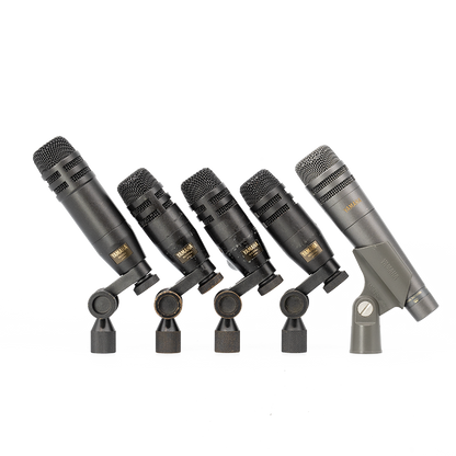 Yamaha Drum Mic Kit: MZ204 + MZ105be + 3 x MZ205be Dynamic Microphone